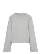 100% Cotton Knitted Sweater Tops Knitwear Pullovers Grey Mango