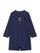 Polo Bear Rash Guard Shortall Badedrakt Badetøy Navy Ralph Lauren Baby