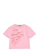 T-Shirt Tops T-shirts Short-sleeved Pink United Colors Of Benetton