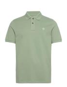 Pique Short Sleeve Polo Tops Polos Short-sleeved Green Timberland