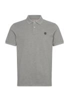 Pique Short Sleeve Polo Tops Polos Short-sleeved Grey Timberland