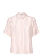 Srmargot Freedom Striped Ss Shirt Tops Shirts Short-sleeved Pink Soft ...