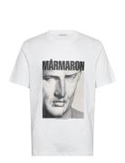 Wwbobby Marmaron Tops T-shirts Short-sleeved White WOOD WOOD