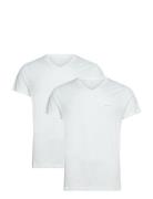 V-Neck T-Shirt 2-Pack Designers T-shirts Short-sleeved White GANT