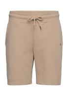 Reg Shield Sweat Shorts Bottoms Shorts Sweat Shorts Beige GANT