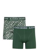 Cotton Stretch Boxer 2P Boksershorts Green Björn Borg