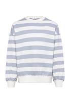 Striped Cotton-Blend Sweatshirt Tops Sweat-shirts & Hoodies Sweat-shir...