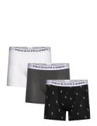 Stretch Cotton Boxer Brief 3-Pack Boksershorts Black Polo Ralph Lauren