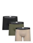 Stretch Cotton Boxer Brief 3-Pack Boksershorts Green Polo Ralph Lauren