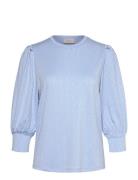 Fqblond-Bl-Balloon Tops Blouses Long-sleeved Blue FREE/QUENT