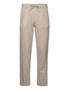 Linen Blend Herringb Pants Bottoms Trousers Casual Grey Lindbergh