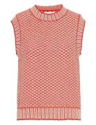 Mschpilla Vest Vests Knitted Vests Red MSCH Copenhagen