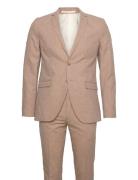 Jprriviera Linen Suit Slim Fit Dress Beige Jack & J S