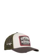 Mesh Trucker Cap Accessories Headwear Caps Green Superdry