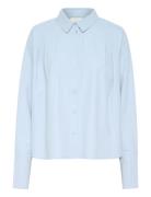 Kahaily Shirt Tops Shirts Long-sleeved Blue Kaffe