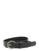 Solid Slim Belt Belte Black Becksöndergaard