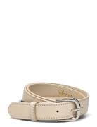 Pctimara Leather Contrast Jeans Belt Fp Belte Cream Pieces