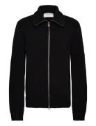 Niall Tops Knitwear Full Zip Jumpers Black Tiger Of Sweden