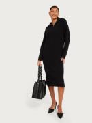 Selected Femme - Strikkekjoler - Black - Slfbloomie Ls Knit Dress Half...