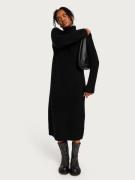 Selected Femme - Strikkekjoler - Black - Slfmaline Ls Knit Dress High ...