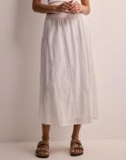 Pieces - Hvit - Pckilli Hw Long Skirt