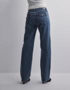 Abrand Jeans - Blå - 99 Low Straight Elen