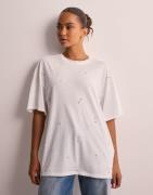 Only - Hvit - Onllucy Life S/S Bling Top Box Jrs