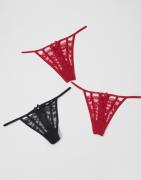 Hunkemöller - Rød - 3-Pack String