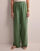 Pieces - Grønn - Pcmastina Hw Wide Pants