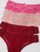 Hunkemöller - Rosa - 6-Pack Brasilian