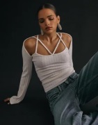 Nelly - Hvit - Structure Strap Top