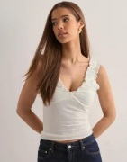 Nelly - Hvit - Stunning Rouch Top