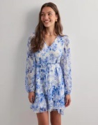 Only - Blå - Onlmiriam Life L/S Layered Dress Pt