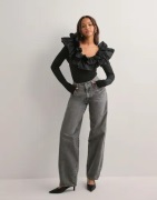 OBJECT - Svart - Objemilie Sli L/S Top 136