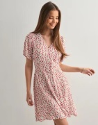 Only - Blomstrete - Onlevida S/S Short Dress Wvn Noos