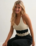 Vero Moda - Beige - Vmflorida Sl Halterneck Top Ga Se