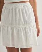 Only - Hvit - Onldeffie Dobby Short Skirt Wvn