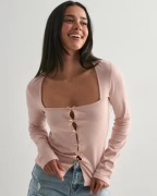 Nelly - Rosa - Square Bow LS Top