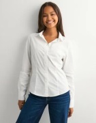 Pieces - Hvit - Pcsussi Ls Shirt Wvn Noos