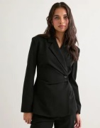 Vero Moda - Svart - Vmvela Ls Wrap Blazer