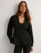 Pieces - Svart - Pckamil Ls Fitted Blazer Noos Bc