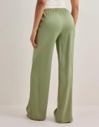 Nelly - Grønn - Pull On Satin Pants