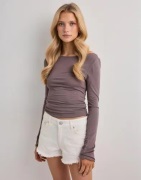 Nelly - Hvit - Colored Fringe Jeans Shorts