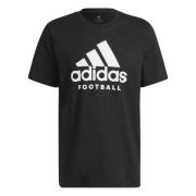 adidas T-Skjorte Fotball - Sort/Hvit