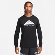 Nike Trenings T-Skjorte Dri-FIT Trail - Sort Langermet