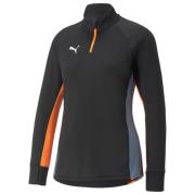 PUMA Treningsskjorte IndividualBlaze 1/4 glidelås - Svart/Oransje Kvin...