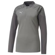 teamCUP Training 1/4 Zip Top Wmn Flat Medium Gray