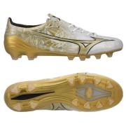 Mizuno Alpha Elite FG/AG Prism Gold - Hvit/Gull/Sort