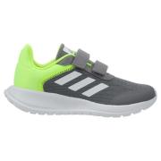 adidas Løpesko Tensaur Run 2.0 Velcro - Grå/Hvit/Lucid Lemon Barn