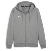 PUMA Hettegenser teamGOAL Casuals Full Zip - Grå/Hvit